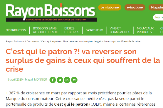 Article C'est qui le Patron